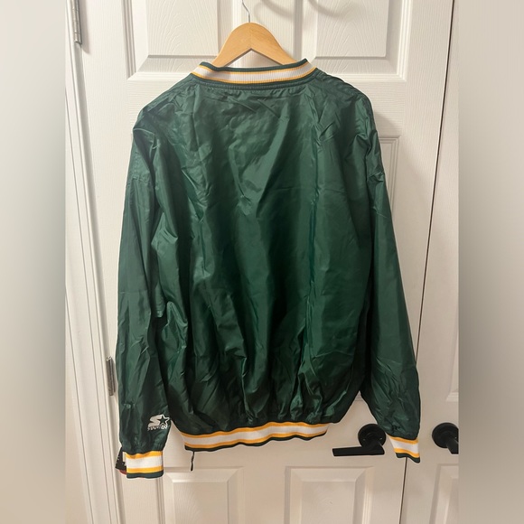 STARTER - NWT 90's Vintage XL Green Bay Packers Football Pullover Windbreaker - Picture 2 of 8
